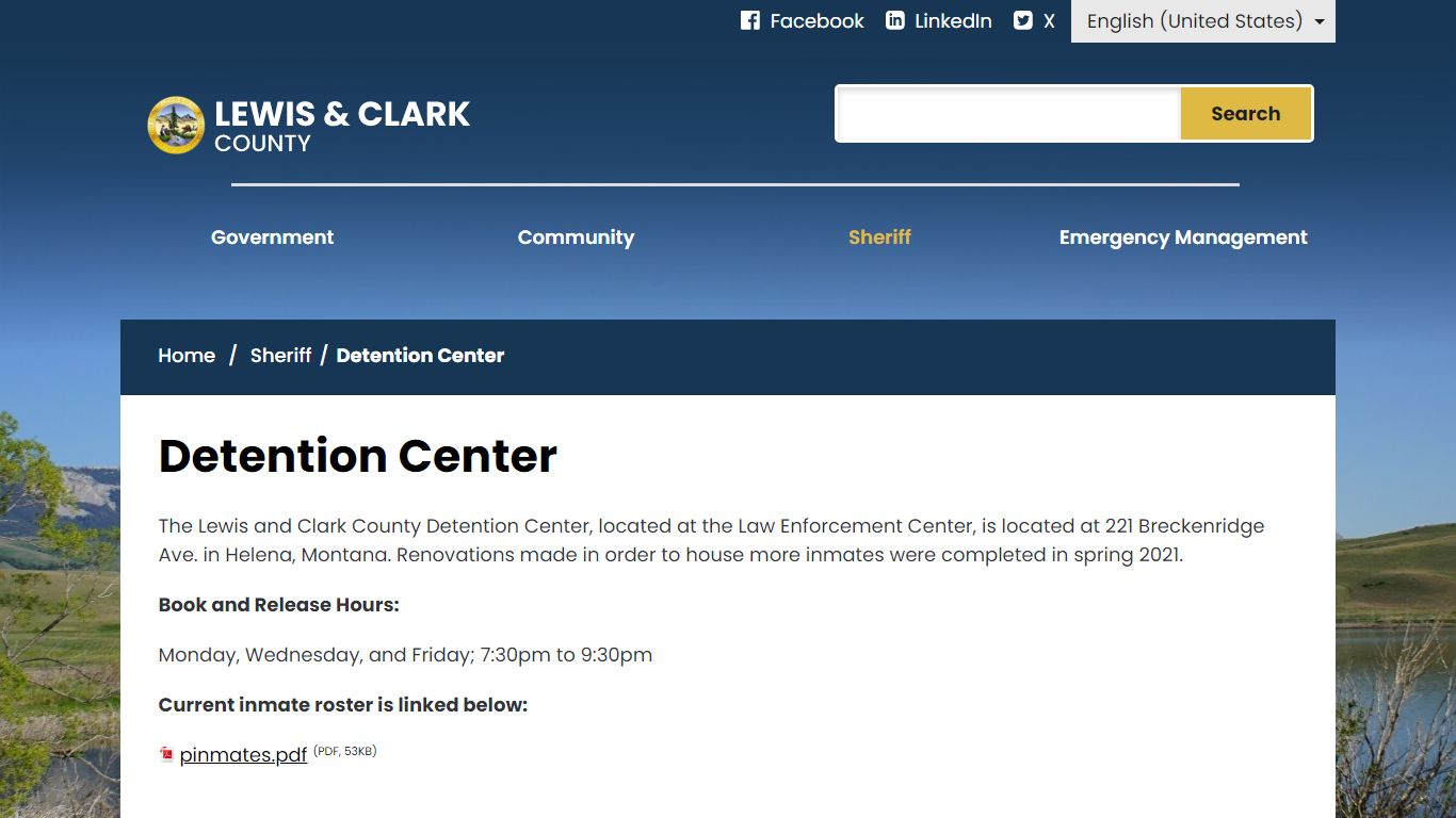 Detention Center - Lewis & Clark County