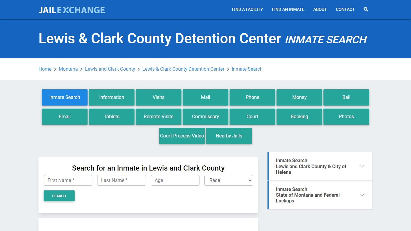 Lewis & Clark County Detention Center Inmate Search - Jail Exchange