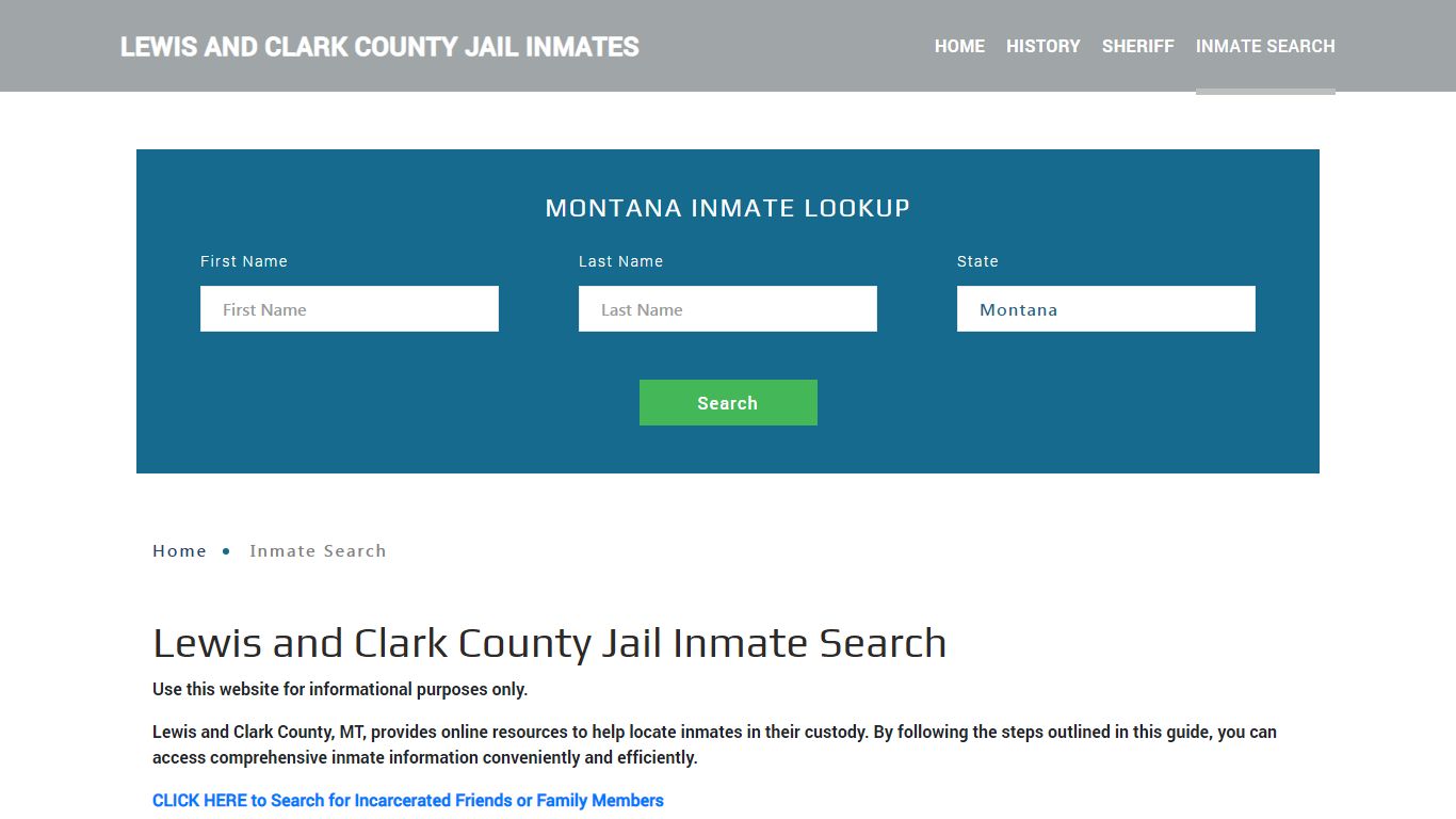 Lewis and Clark County, MT Detainee Lookup